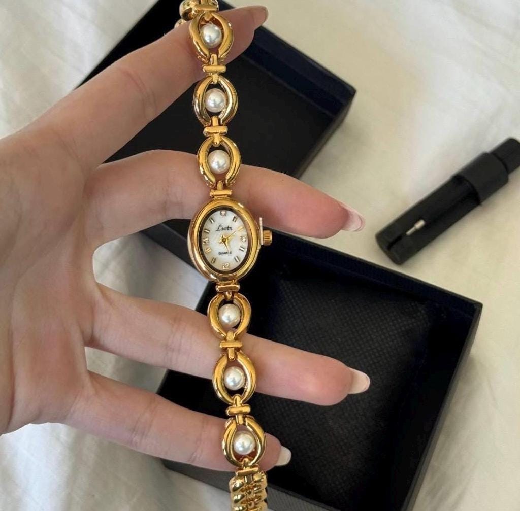 Pearl Gold women’s Watch | Vintage inspired