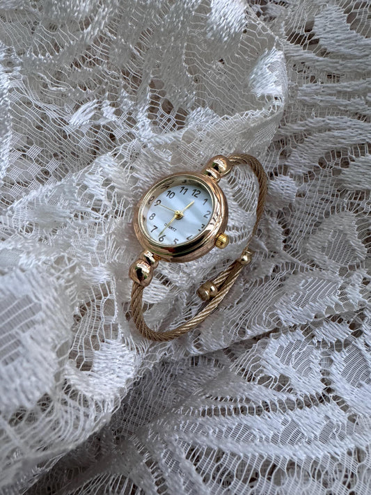 Dainty gold watch, vintage watch women