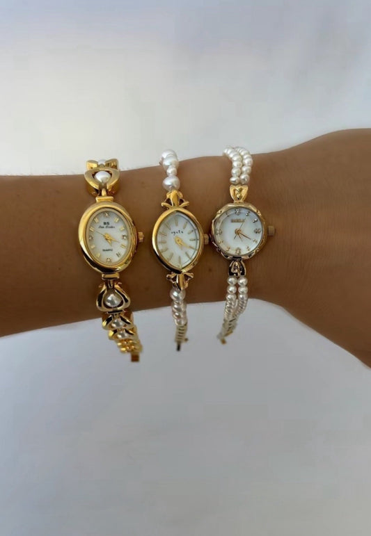 Pearl Gold women’s Watch | Vintage inspired