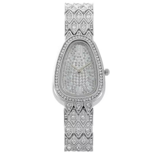 Silver Luxury snake women diamond watch