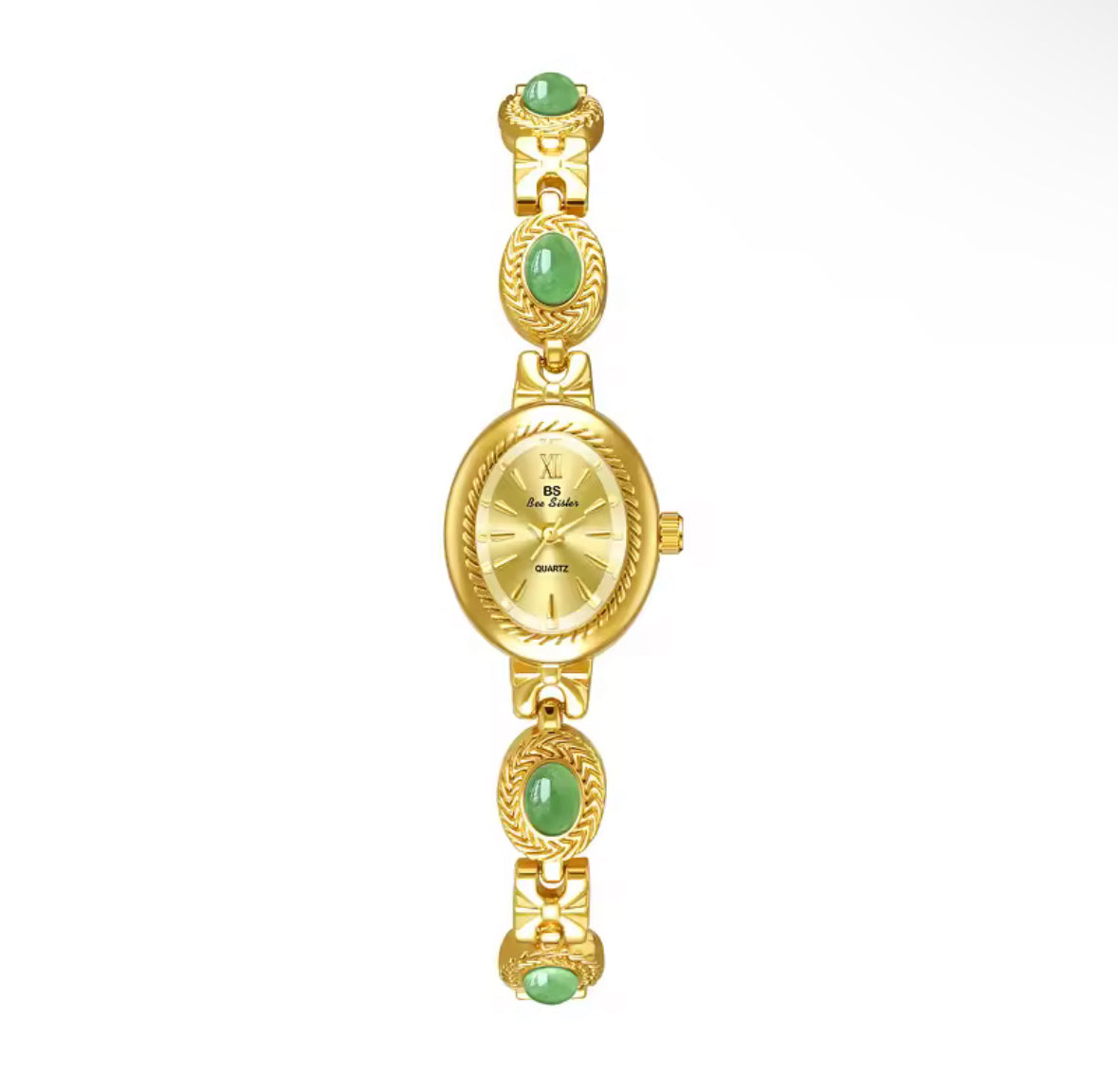 Vintage dainty gold gemstone Watch